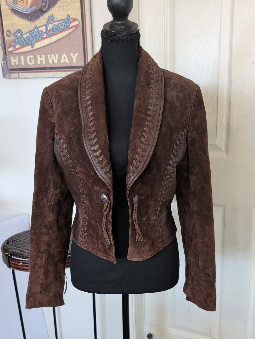 Cripple Creek Suede Leather Jacket Women Small